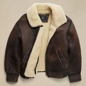 ADANA SHEARLING AVIATOR JACKET (Brand New)